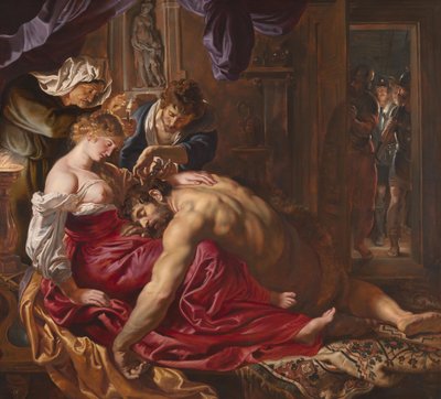 サムソンとデリラ、1609年頃（パネルに油彩） 作： Peter Paul Rubens