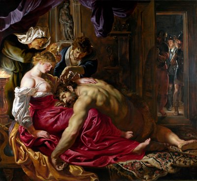 サムソンとデリラ、c。 1610 作： Peter Paul Rubens