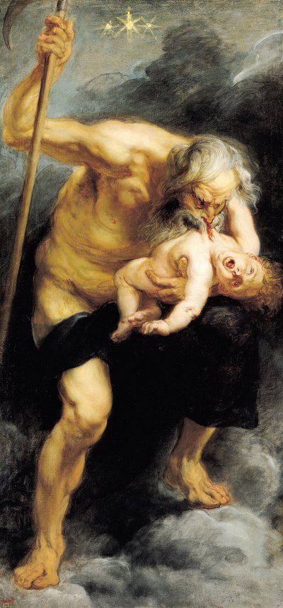我が子を食い尽くす土星 作： Peter Paul Rubens