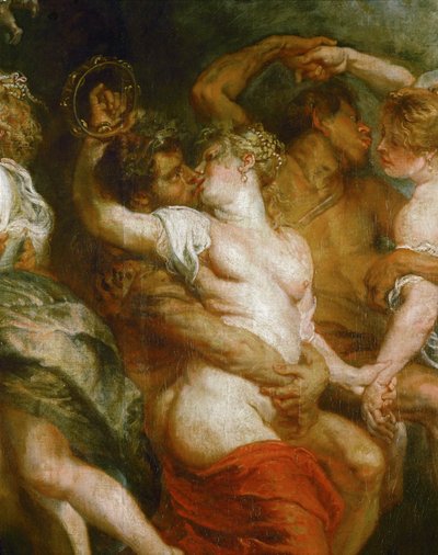 バッカンテを抱くサテュロス（油彩・キャンバス） 作： Peter Paul Rubens