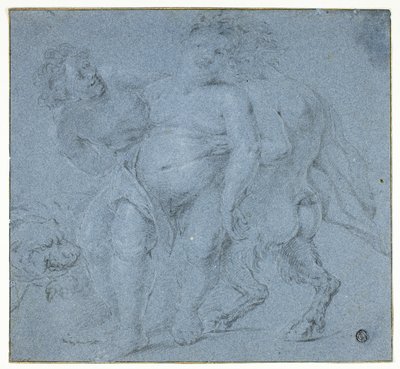 二人のサテュロスに支えられたシレノス 作： Peter Paul Rubens