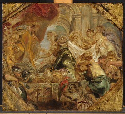 シバの女王を迎えるソロモン 作： Peter Paul Rubens