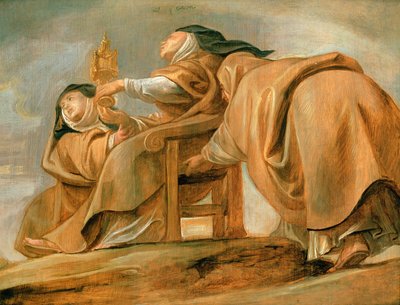 1620年にPyxを展示したアッシジの聖クレア 作： Peter Paul Rubens
