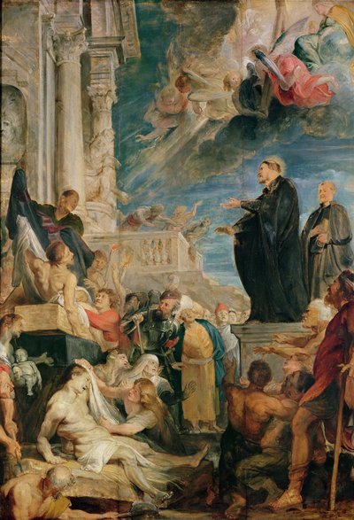 病者を祝福する聖フランシスコ・ザビエル（油彩・キャンバス 作： Peter Paul Rubens