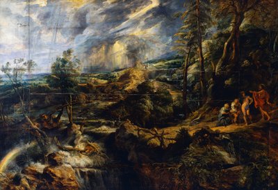 嵐の風景」1625年頃（パネルに油彩 作： Peter Paul Rubens