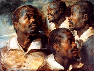 黒人の頭の研究、17世紀 作： Peter Paul Rubens