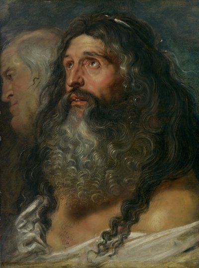 2つの頭の研究、ca。 1609。 作： Peter Paul Rubens