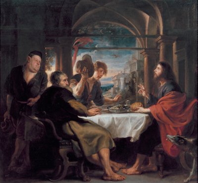 エマオの晩餐、1638年頃（キャンバスに油彩） 作： Peter Paul Rubens