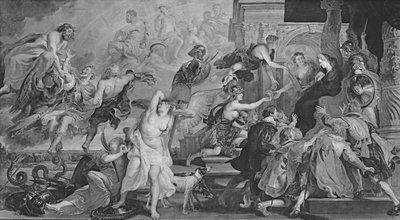 アンリ4世の神格化とマリー・ド・メディチの摂政の宣言 作： Peter Paul Rubens