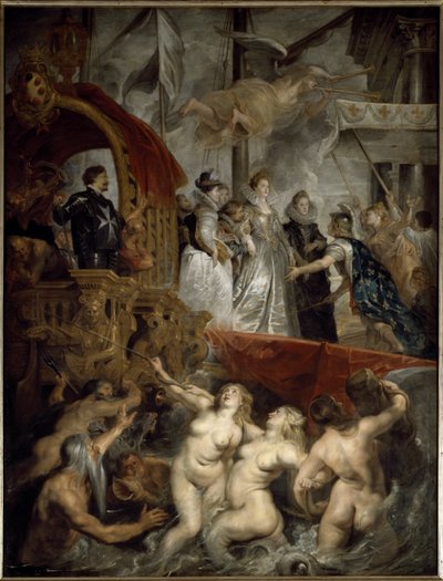 11月3日、マルセイユ港でのメアリー・オブ・メディシス号の船上風景 作： Peter Paul Rubens