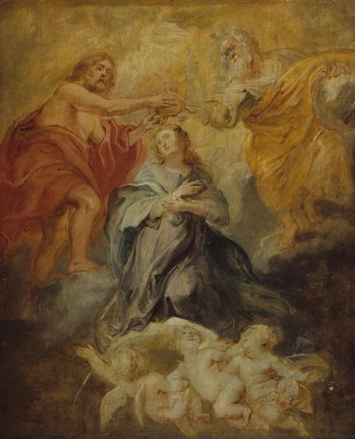 聖母の戴冠式、ca。 1632-33。 作： Peter Paul Rubens