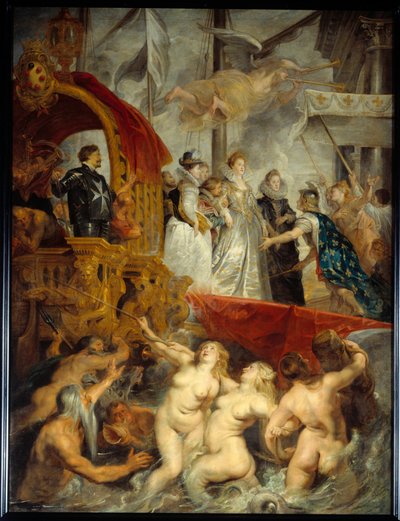 11月3日、マルセイユ港のマリー・ド・メディシス号の防波堤 作： Peter Paul Rubens