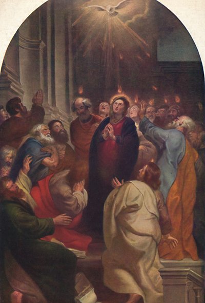 聖霊の降下、1619年、1914年。 作： Peter Paul Rubens