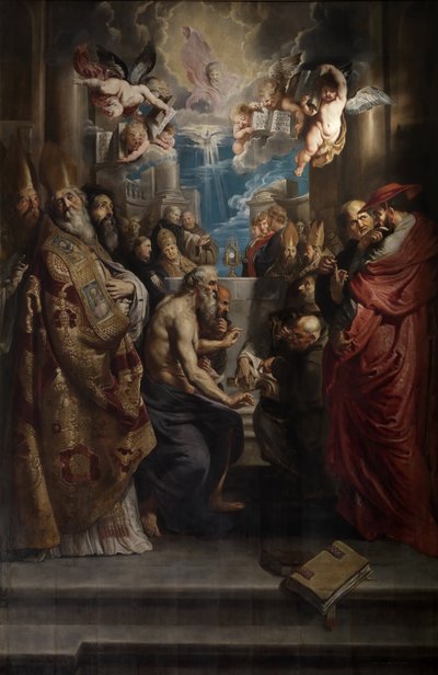 聖餐の論争、1609年頃。 作： Peter Paul Rubens
