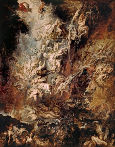 ダムドの堕落、c。 1620年。 作： Peter Paul Rubens