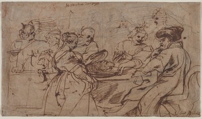 ヘロデの饗宴、サイラスの頭のあるトミーリスと、c。 1637-1638。 作： Peter Paul Rubens