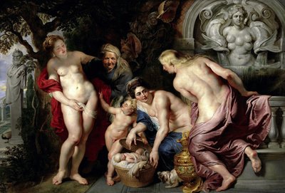 子供のエリクトニウスの発見c。 1615年。 作： Peter Paul Rubens