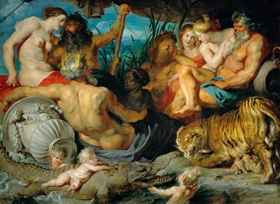 四大陸》1615年頃 油彩・カンヴァス 作： Peter Paul Rubens