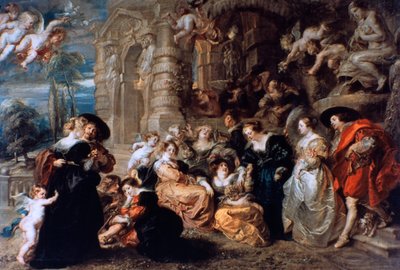 愛の庭、c1630 作： Peter Paul Rubens