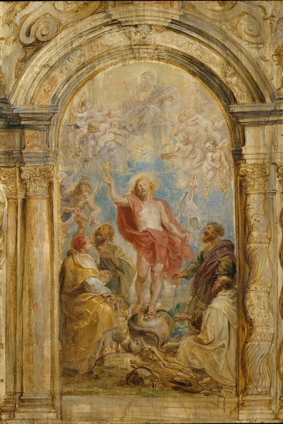 聖体の栄光、ca。 1630-32。 作： Peter Paul Rubens