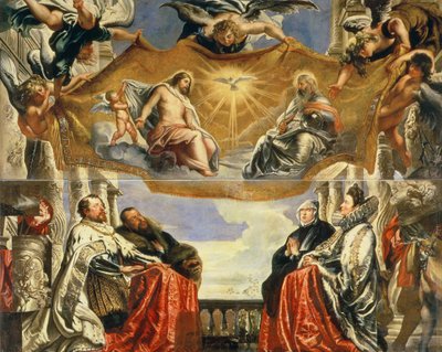 聖三位一体の崇拝におけるゴンザガ家 作： Peter Paul Rubens