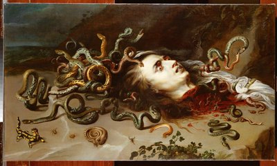 メドゥーサの頭部 1618年頃 油彩・カンヴァス 作： Peter Paul Rubens