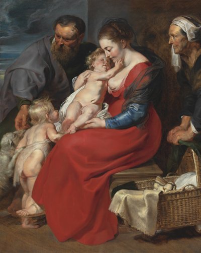 聖家族エリザベスと洗礼者ヨハネとの聖家族、1615年 作： Peter Paul Rubens