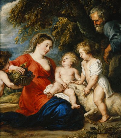 洗礼者聖ヨハネと聖家族 作： Peter Paul Rubens