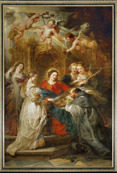 聖イルデフォンソに現れる聖母 作： Peter Paul Rubens