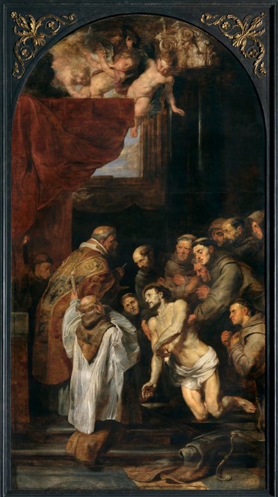 アッシジのフランチェスコの最後の聖体拝領 作： Peter Paul Rubens