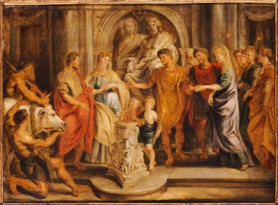 コンスタンティンとファウスタの結婚、コンスタンシアとリシニウスの結婚 作： Peter Paul Rubens