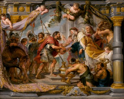 アブラハムとメルキゼデクの会合、1626年頃 作： Peter Paul Rubens