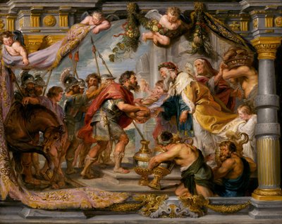 アブラハムとメルキゼデクの会合、c。 1626年。 作： Peter Paul Rubens