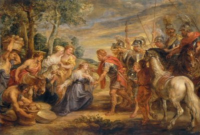 デビッドとアビゲイルの出会い、c。 1630年。 作： Peter Paul Rubens