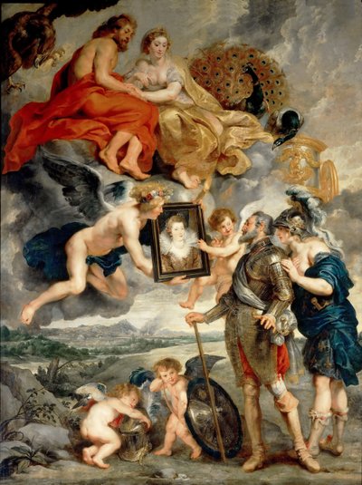 ヘンリー四世への彼女の肖像の提示マリー・ド・メディチ・サイクル 作： Peter Paul Rubens
