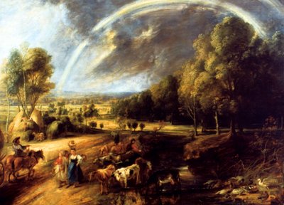 虹の風景」1636年頃（油彩・キャンバス 作： Peter Paul Rubens