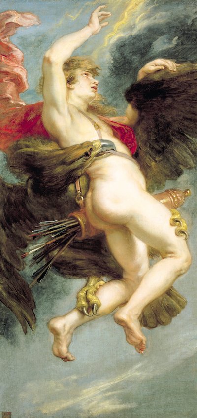 ガニメデのレイプ、c.1636-38（キャンバスに油彩） 作： Peter Paul Rubens