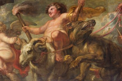 ルーベンスの天井、宴会場、ホワイトホール、1629-34年頃（キャンバスに油彩） 作： Peter Paul Rubens