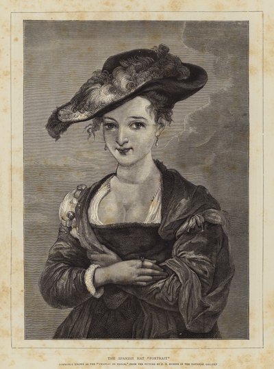 スペインの帽子の肖像画 作： Peter Paul Rubens