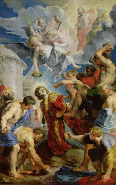 聖シュテファンの三連祭壇画からの聖シュテファンのストーニング 作： Peter Paul Rubens