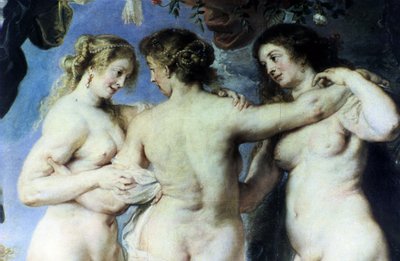 三人の女神」1635年頃（油彩・キャンバス 作： Peter Paul Rubens