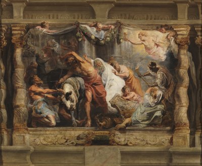 偶像崇拝をめぐる聖体の勝利、1625〜1626年 作： Peter Paul Rubens
