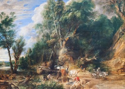 The Watering Place、c.1615-22（オークに油彩） 作： Peter Paul Rubens