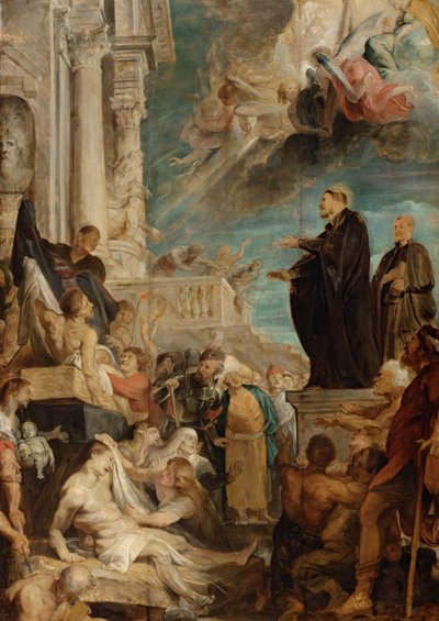 セントフランシスザビエルの奇跡、Modello 作： Peter Paul Rubens
