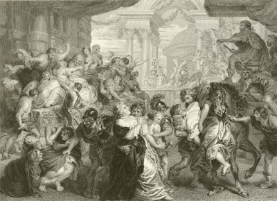 サビネスのレイプ 作： Peter Paul Rubens