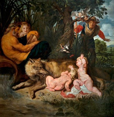 雌狼はロムルスとレムスに乳を飲ませる 作： Peter Paul Rubens