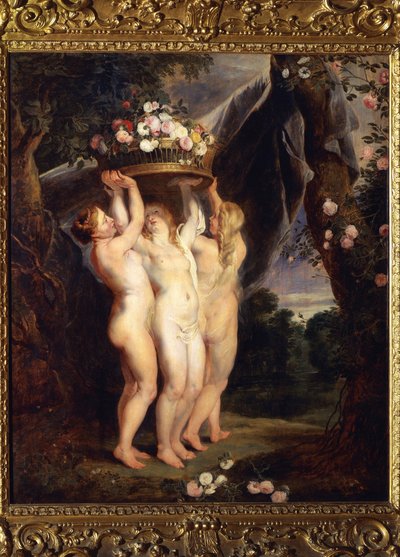 三人の女神（油彩・キャンバス 作： Peter Paul Rubens