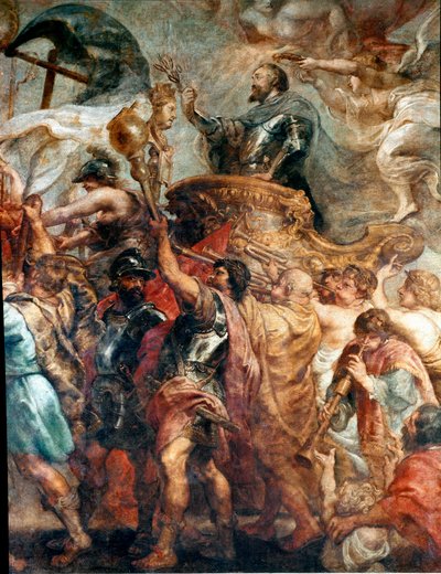 アンリ4世のパリ凱旋門（詳細）（油彩・キャンバス 作： Peter Paul Rubens