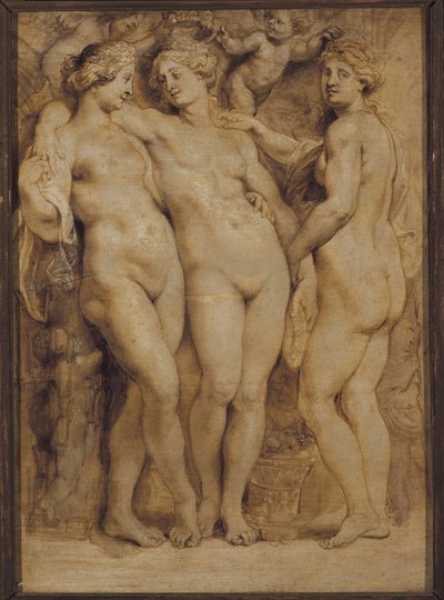 三つのグレイセス ( モノクローム・ペインティング 作： Peter Paul Rubens