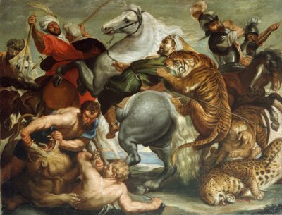 タイガーランドヒョウ狩り 作： Peter Paul Rubens